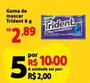 Oferta de Trident - Goma De Mascar por R$10 em Mini Extra