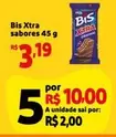 Oferta de Sabores - Bis Xtra por R$10 em Mini Extra