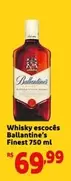 Oferta de Ballantine´s - Whisky Escoces Finest por R$69,99 em Mini Extra