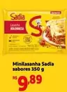 Oferta de Sadia - Minilasanha Sabores por R$9,89 em Mini Extra