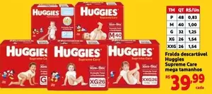 Oferta de Huggies - Fralda Secretuvel por R$39,99 em Mini Extra