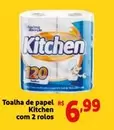 Oferta de Kitchen - Toalha De Papel  Com 2 Rolos por R$6,99 em Mini Extra