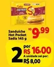 Oferta de Sadia - Sanduíche Hot Pocket por R$9,99 em Mini Extra