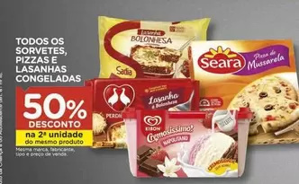 Oferta de Seara - Todos Os Sorvetes, Pizzas E Lasanhas Congeladas em Carrefour