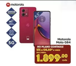 Oferta de Motorola - Moto G84 por R$1899 em Carrefour