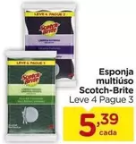 Oferta de Scotch Brite - Esponja Multiúso por R$5,39 em Carrefour