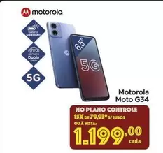 Oferta de Motorola - Moto G34 por R$1199 em Carrefour