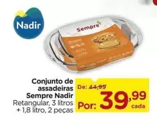 Oferta de Nadir - Conjunto De Assadeiras por R$39,99 em Carrefour