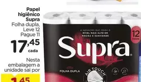 Oferta de Supra - Papel Higiênico por R$17,45 em Carrefour