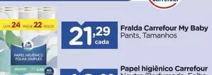 Oferta de Carrefour - Fralda My Baby por R$21,29 em Carrefour