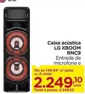 Oferta de LG - Caixa Acústica Xboom Rnc9 por R$2249,1 em Carrefour