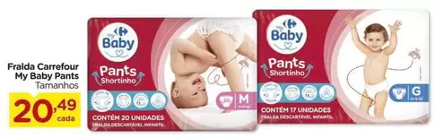 Oferta de Carrefour - Fralda My Baby Pants por R$20,49 em Carrefour