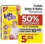 Oferta de Baby & baby - Fralda por R$10,09 em Carrefour