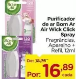 Oferta de Bom Ar -  Purificador De Ar Ar Air Wick Click por R$16,89 em Carrefour