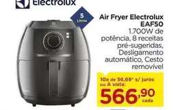 Oferta de Electrolux - Air Fryer EAF50 por R$566,9 em Carrefour