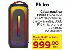 Oferta de Philco - Caixa Acústica PCX6700 por R$999 em Carrefour