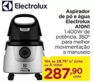 Oferta de Electrolux - Aspirador De Pó E Agua A10N1- por R$287,9 em Carrefour