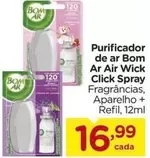 Oferta de Bom - Purificador De Ar Air Wick Click Spray por R$16,99 em Carrefour