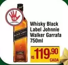 Oferta de Johnnie Walker - Whisky Black Label por R$119,9 em Max Atacadista