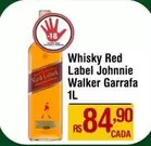 Oferta de Johnnie Walker - Whisky Red Label por R$84,9 em Max Atacadista