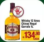 Oferta de Chivas - Whisky 12 Anos Regal por R$134,9 em Max Atacadista