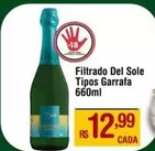 Oferta de Filtrado Del Sole Garrafa por R$12,99 em Max Atacadista