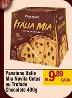 Oferta de Panettone - Panetone Italia Mia Novita Gotas Ou Trufado Chocolate por R$9,89 em Max Atacadista