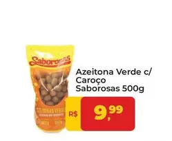 Oferta de Saborosas - Azeitona Verde C/ Caroço por R$9,99 em Tonin Superatacado