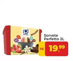 Oferta de Perfetto - Sorvete por R$19,99 em Tonin Superatacado