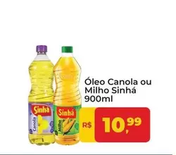 Oferta de Sinha - Óleo Canola Ou Milho por R$10,99 em Tonin Superatacado