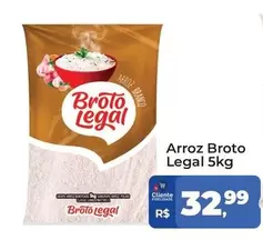 Oferta de Broto Legal - Arroz por R$32,99 em Tonin Superatacado