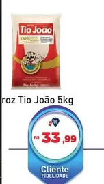 Oferta de Tio João - Aroz por R$33,99 em Tonin Superatacado