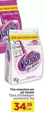 Oferta de Vanish - Tira-Manchas Em Pó por R$34,19 em Carrefour