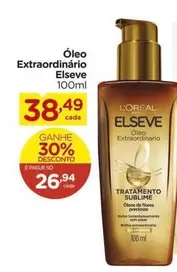 Oferta de L'Oréal - Óleo Extraordinario Elseve por R$38,49 em Carrefour