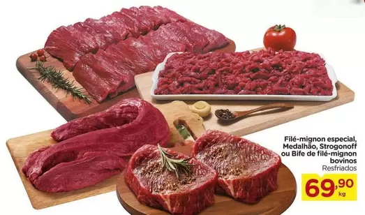 Oferta de De   - Filet-mignon Especial, Mostalhado, Stragnon Olio Bife De L'iglioni por R$69,9 em Carrefour