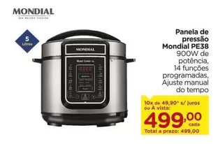 Oferta de Mondial - Panela de pressão PESA por R$499 em Carrefour