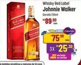 Oferta de Johnnie Walker - Whisky Red Label por R$89,9 em Super Muffato