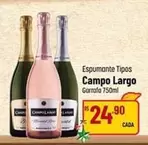 Oferta de Campo Largo - Espumante Tipos por R$24,9 em Super Muffato