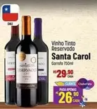 Oferta de Vinho Tinto por R$29,9 em Super Muffato