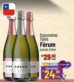 Oferta de Forum - Espumante Tipos por R$29,9 em Super Muffato