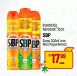 Oferta de SBP - Inseticida Aerossol Tipos por R$17,99 em Super Muffato