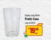 Oferta de Casa - Copos Long Drink Pratic por R$19,99 em Super Muffato