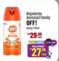 Oferta de Off - Repelente Aerossol Family por R$29,9 em Super Muffato