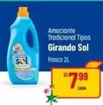 Oferta de Girando Sol - Amaciante Tradicional Tipos por R$7,99 em Super Muffato