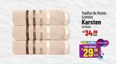 Oferta de Karsten - Toalha De Rosto Lumina por R$34,99 em Super Muffato