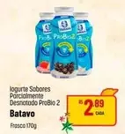 Oferta de Sabores - Iogurte Sabores Porcialmente Desnatado Probio 2 por R$2,89 em Super Muffato