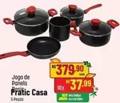 Oferta de Pratic - Jogo De Panela Pràtic Casa por R$379,9 em Super Muffato