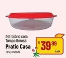 Oferta de Pratic - Refratório Com Tampa Paratic Casa por R$39,99 em Super Muffato