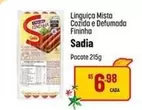 Oferta de Sadia - Linguiça Mista Cozida E Defumada Fininha por R$6,98 em Super Muffato