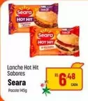 Oferta de Seara - Lanche Hot Hit por R$6,48 em Super Muffato